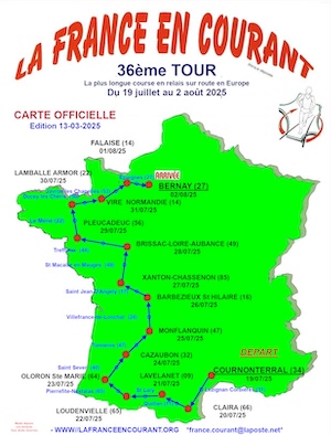 Carte du parcours 2025